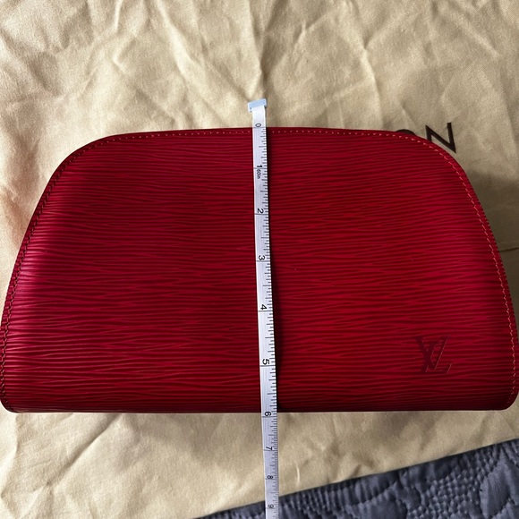 Louis Vuitton Dauphine in Red Epi❤️LIKE NEW - Picture 16 of 16